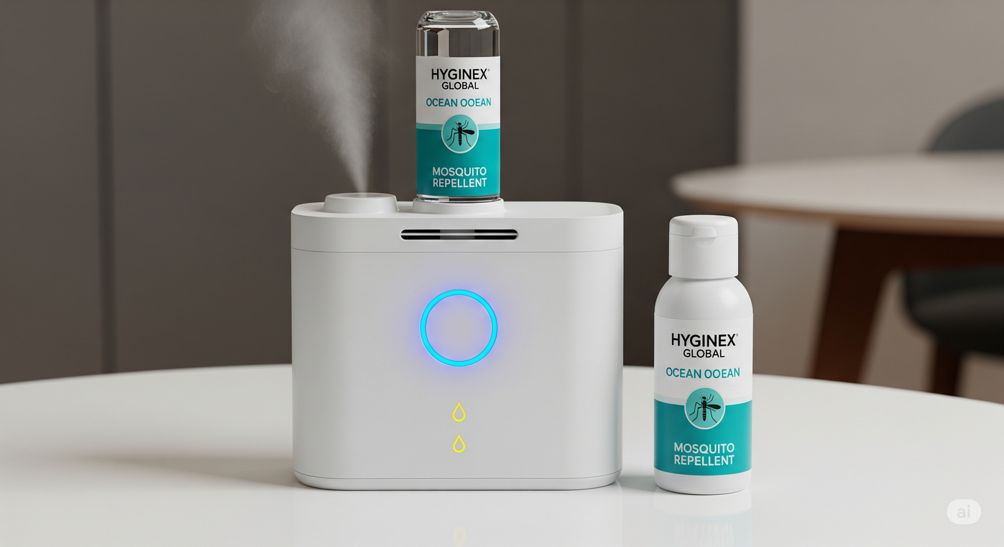 Hyginex Global Mosquito Repellent – Ocean Ocean (Liquid Refill & Bottle)